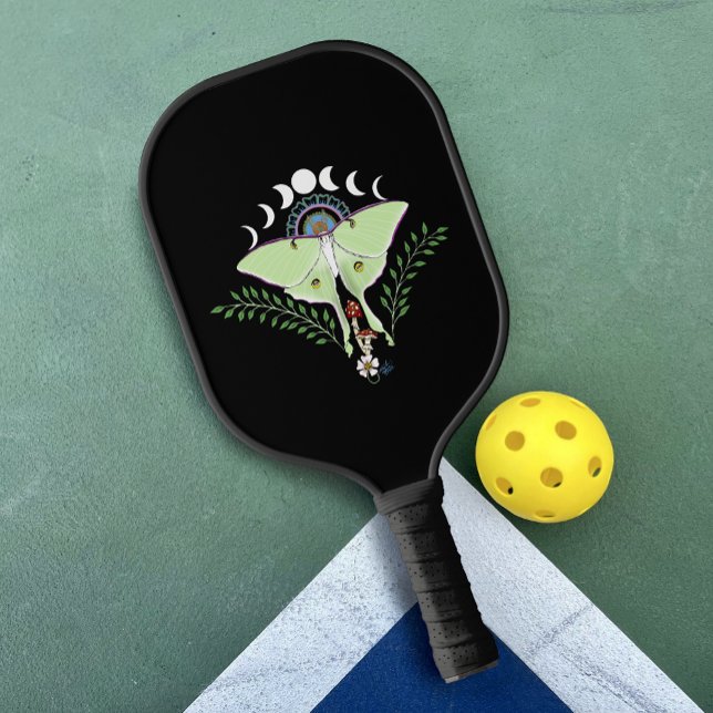 Mystical Green Ethereal Luna Moth Celestial Pickleball Paddle (Creator Uploaded)
