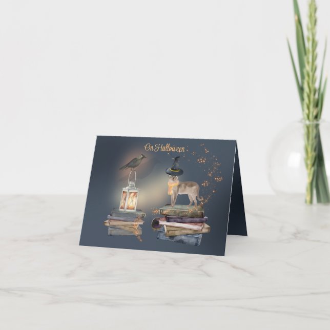 Mystical Halloween Card From the Cat (Front)