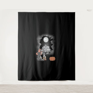 Mystical Halloween Cat Fairy Tale Occult Children Tapestry