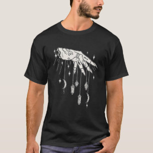 Mystical Hand Moon Witchy Spiritual Mystical Cryst T-Shirt