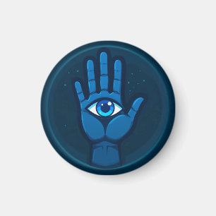 👁️ Mystical Hand With Eye Spiritual Home Decor Magnet