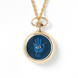 Mystical Hand With Eye Symbol Watch