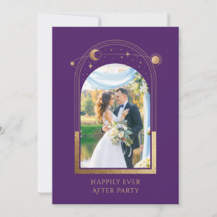 Mystical Happily Ever After Wedding Reception Invitation