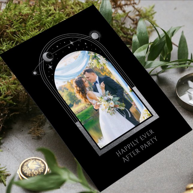 Mystical Happily Ever After Wedding Reception Invitation (Creator Uploaded)