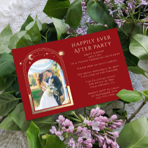 Mystical Happily Ever After Wedding Reception Invitation
