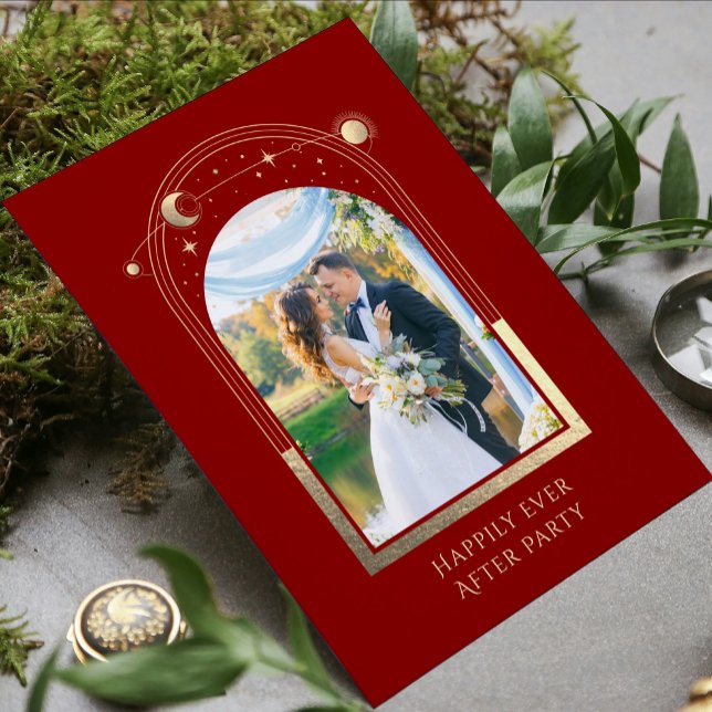 Mystical Happily Ever After Wedding Reception Invitation (Creator Uploaded)