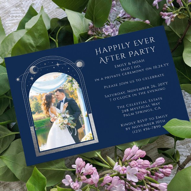 Mystical Happily Ever After Wedding Reception Invitation (Creator Uploaded)