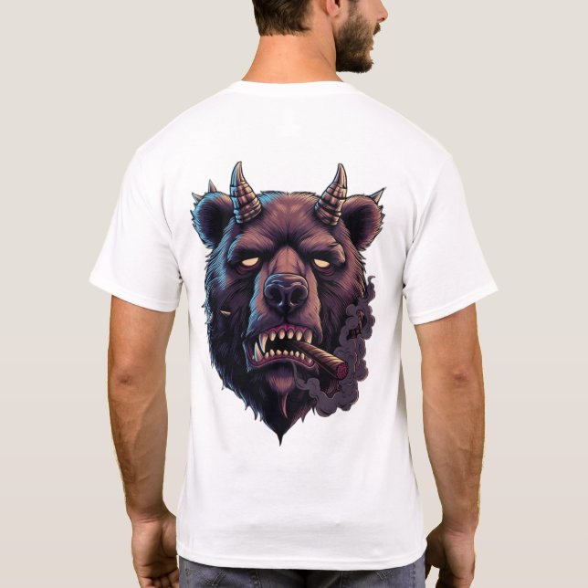Mystical Horned Bear T-Shirt (Back)