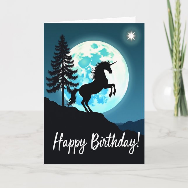 Mystical Horse Birthday Card (Front)