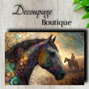 Mystical Horse Decoupage Tissue Paper