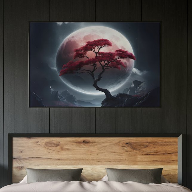 Mystical Japanese Style Pink Tree  Poster (Creator Uploaded)