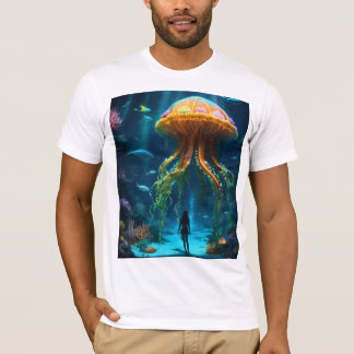 Mystical Jellyfish Ocean-Themed T-Shirt