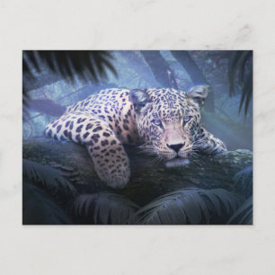 Mystical Jungle Leopard Postcard