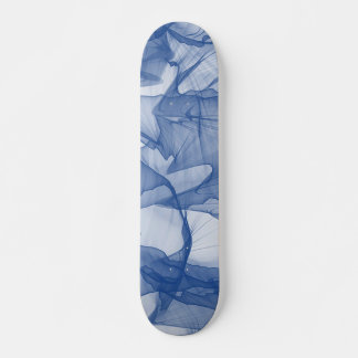 Mystical Layer of Chiffon Scarves Blue Skateboard