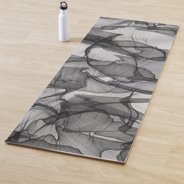 Mystical Layer of Chiffon Scarves Texture Design Yoga Mat (In Situ)
