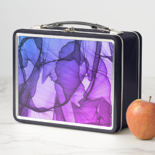 Mystical Layer of Plum Metal Lunch Box