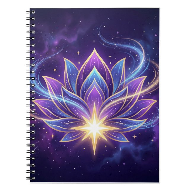 Mystical Lotus Flower Notebook (Front)