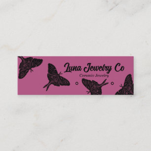 Mystical Luna Moth Jewellery Stud Business Card