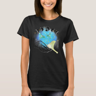 Mystical Luna Moth Moon Occult Psychic Goth Celest T-Shirt