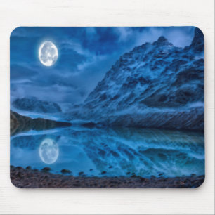 Mystical Lunar Midnight Mouse Pad