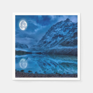 Mystical lunar midnight napkin