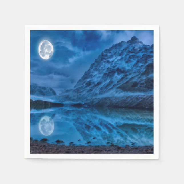 Mystical lunar midnight napkin (Front)