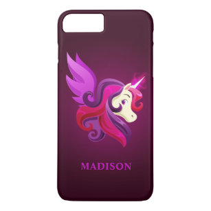 Mystical Magenta Unicorn Personalised Name Case-Mate iPhone Case