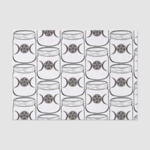 Mystical Magic Moons Mason Jar Halloween Party Tissue Paper