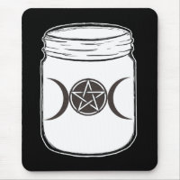 Mystical Magic Moons Triple Goddess Mason Jar