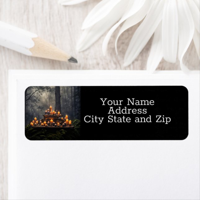 Mystical Magical Candles Forest Return Address (Insitu)