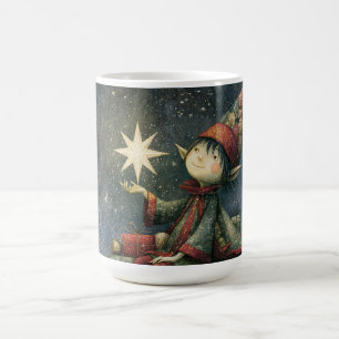 Mystical Magical Elf with a Bright Star Coffee Mug