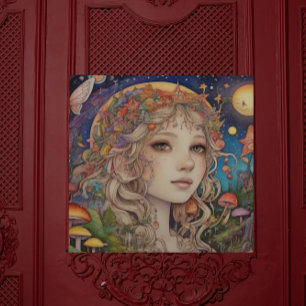 Mystical Magical Fantasy Girl Poster