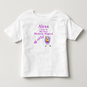 Mystical Magical World Toddler T-Shirt Phone Girl