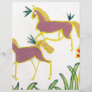 Mystical Majesty: Twin Unicorns in Shimmering Hues