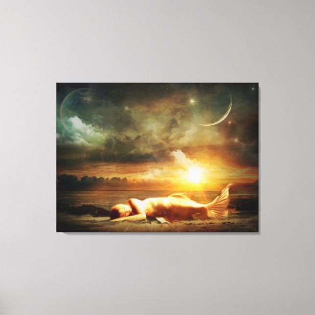 Mystical Mermaid Canvas Print (Front)