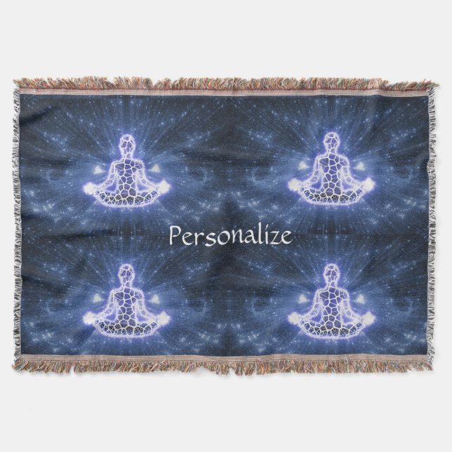 Mystical Metaphysical Meditation Zen Personalise Throw Blanket (Front)