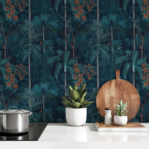 Mystical Midnight Jungle Wallpaper Peel & Stick