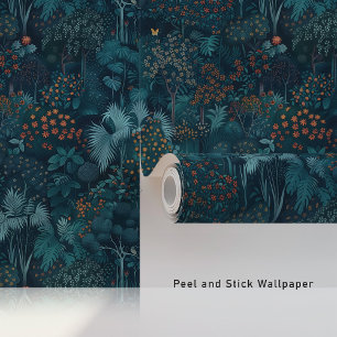 Mystical Midnight Jungle Wallpaper Peel & Stick