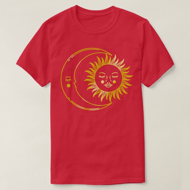 MYSTICAL MOON AND SUN T-Shirt (Design Front)