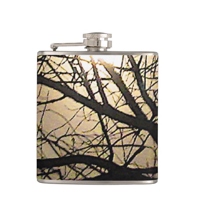Mystical Moon Hip Flask (Front)