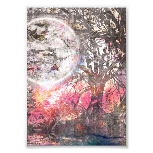 Mystical Moon Tree Photo Print (Front)