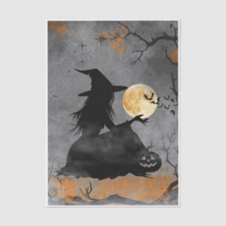 Mystical Moonlit Witch  Tissue Paper
