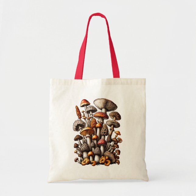 Mystical Mushroom Kingdom Tote Bag (Front)