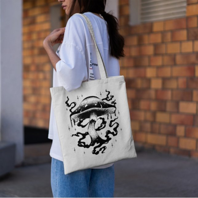 Mystical Mushroom Tote Bag (Creator Uploaded)