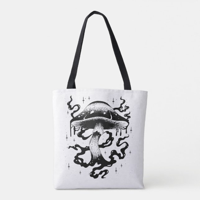 Mystical Mushroom Tote Bag (Back)