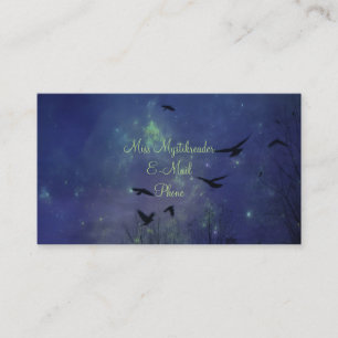 Mystical Night Crows Business Card