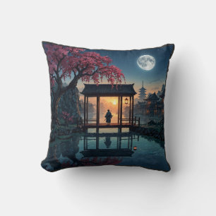 Mystical Night Forest Graphic T-Shirt Cushion