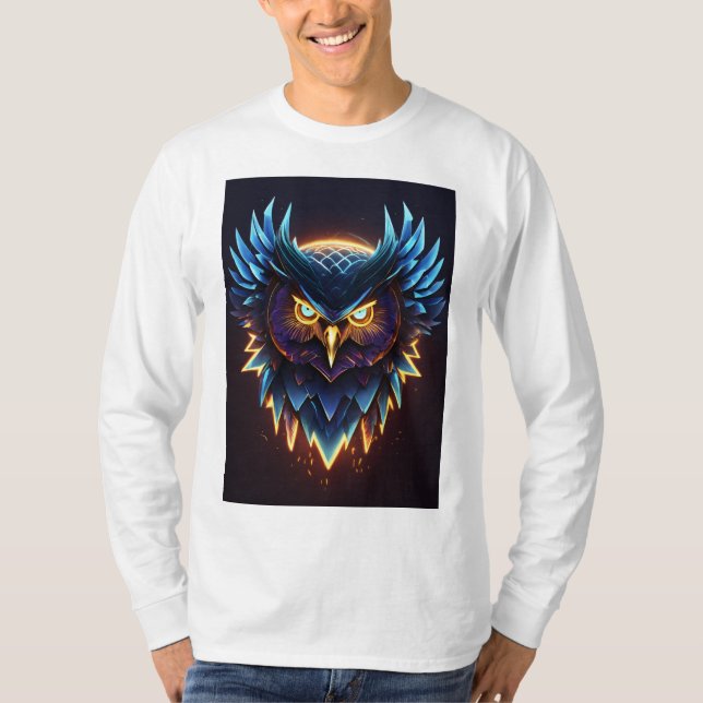 Mystical Nocturne: Owl Enchantment Tee (Front)