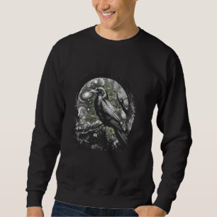 Mystical Occult Crow Crow Raven Fairy Tale Hallowe Sweatshirt