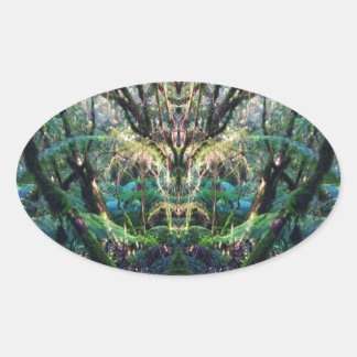 Mystical Oval Sticker